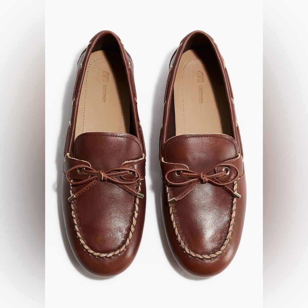 New H&M Leather Driving Loafers, New US sizes 8 & 10 (dark brown) Sold out